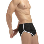 Men's Mesh Side Split Bodybuilding Workout Gym Running Shorts Men Sporstwear Soft Comfortable Breathable Underpants Sleepwear