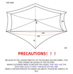 [HODR] 3F UL GEAR Lanshan 1 pro Tipi Tent Rodless Solo Ultralight 690g 20D Nylon Fabric Camping Season Tent Trekking Tents