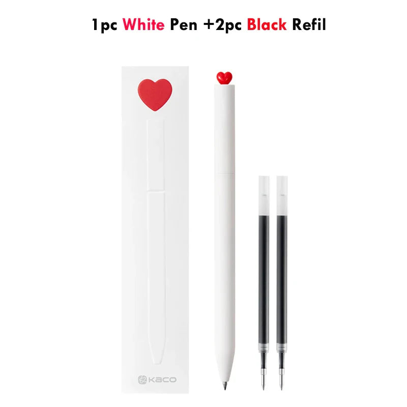 KACO Gel Pens Sets School Office Supplies for Kids 0.5mm High-capacity Heart / Star Sign Writing Gadgets Love Gift Cute Items Lootquake LLC