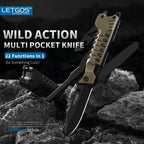 VersaEdge 22-in-1 Survival Knife: Ultimate Outdoor Tool
