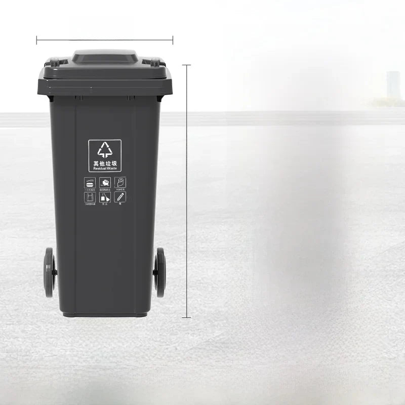 Large Capaci Outdoor Kitchen Waste Bin 240L with Wheels for ering Commercial Use Big Size Tra Can Recycling Bin