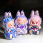 LABUBU Have A Seat Transparent Case Labubu Plastic Case Backpack Charms Lootquake LLC