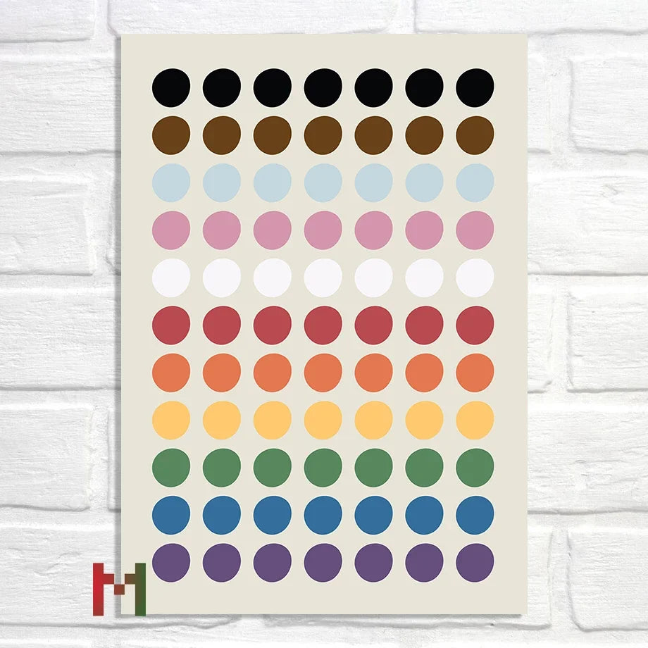 Abstract Pride Art Canvas Print Wall Decor LGBT Home Art Pi-Mart
