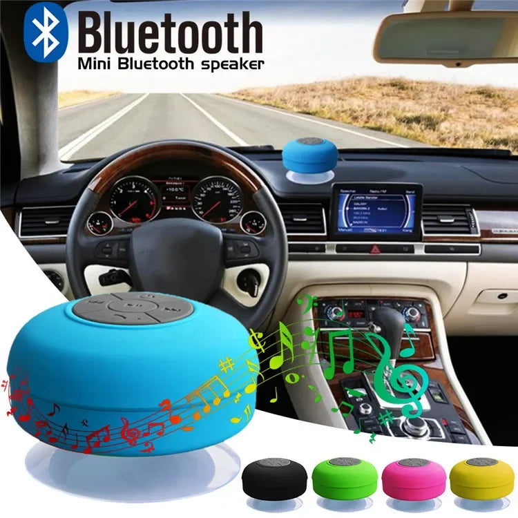 Wireless Bluetooth Waterproof Speaker With Suction Cup Sound For Car, Shower Sound Lootquake LLC
