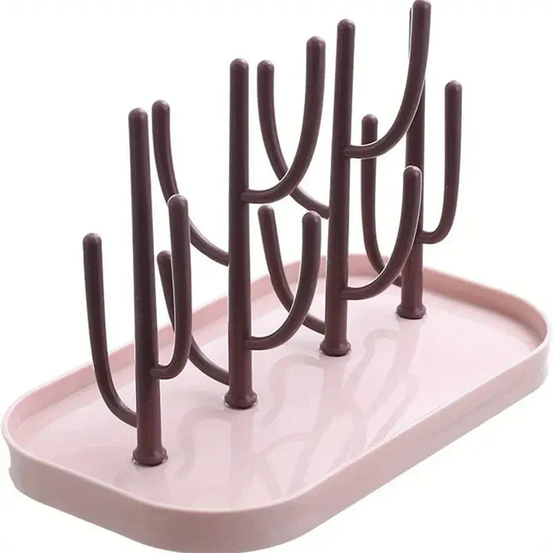 Baby Tree-shaped Milk Bottle Drain Rack, Dust-proof Milk Bottle Holder, Cup Drain Rack Easter Gift Lootquake LLC