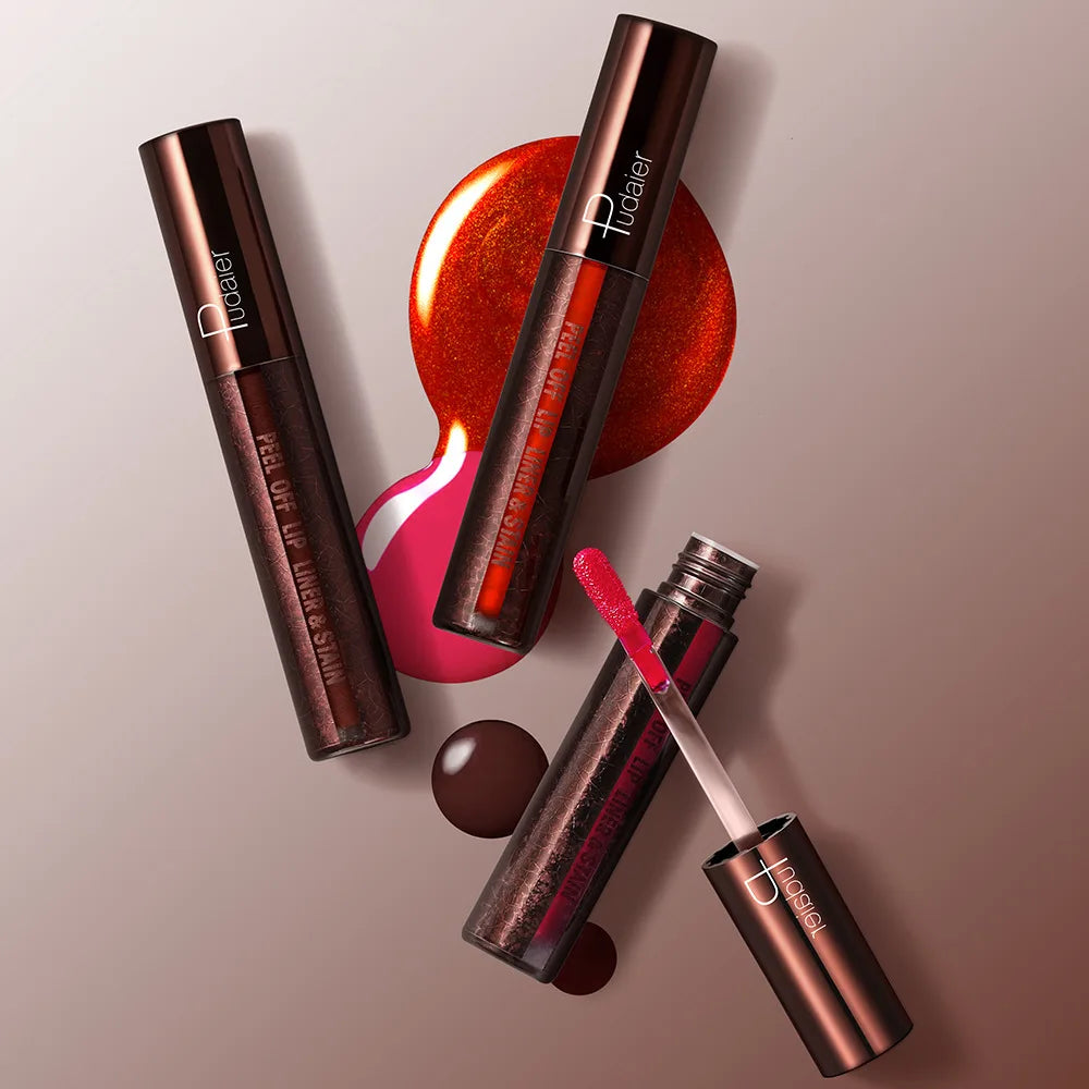 5Color Liquid Peel-off Lip Gloss Waterproof Long-lasting Matte Lipstick Non-stick Cup Makeup Moisturizing Lip Tattoo Pigment Lootquake LLC