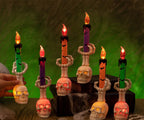 Halloween  Skull Lamp Creative Decor for Spooky Party Unique Skull Candle Lantern Halloween Decoration Spooky Lighting Lootquake LLC