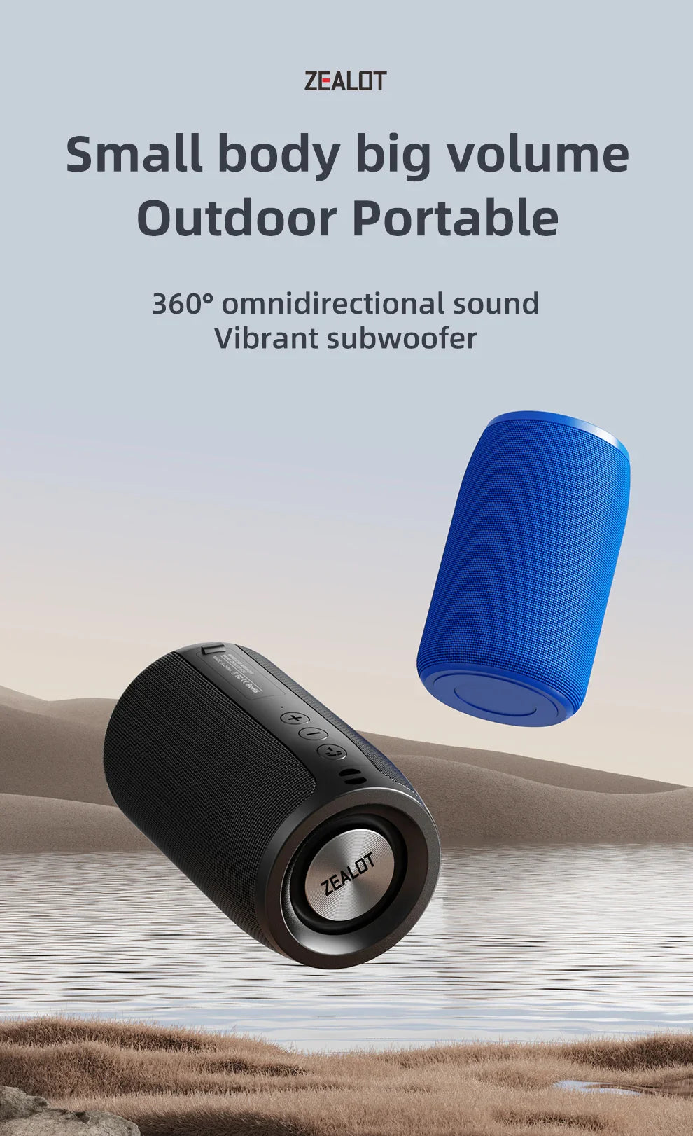Subwoofer Bluetooth Speaker Portable Mini Wireless Woofer Small Waterproof AUX PC Computer Powerful Sound Box Music Caixa De Som Lootquake LLC