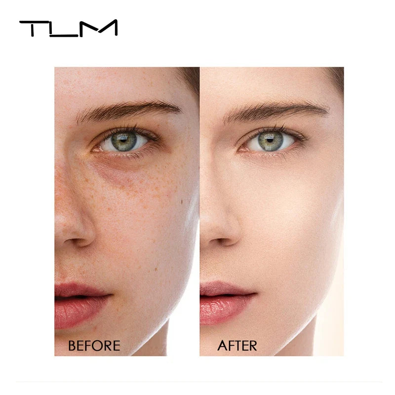 TLM TUM Liquid Foundation Cream Professional Full Coverage Face Concealer Waterproof Makeup Base Brighten Cover Dark Circles30ML Lootquake LLC