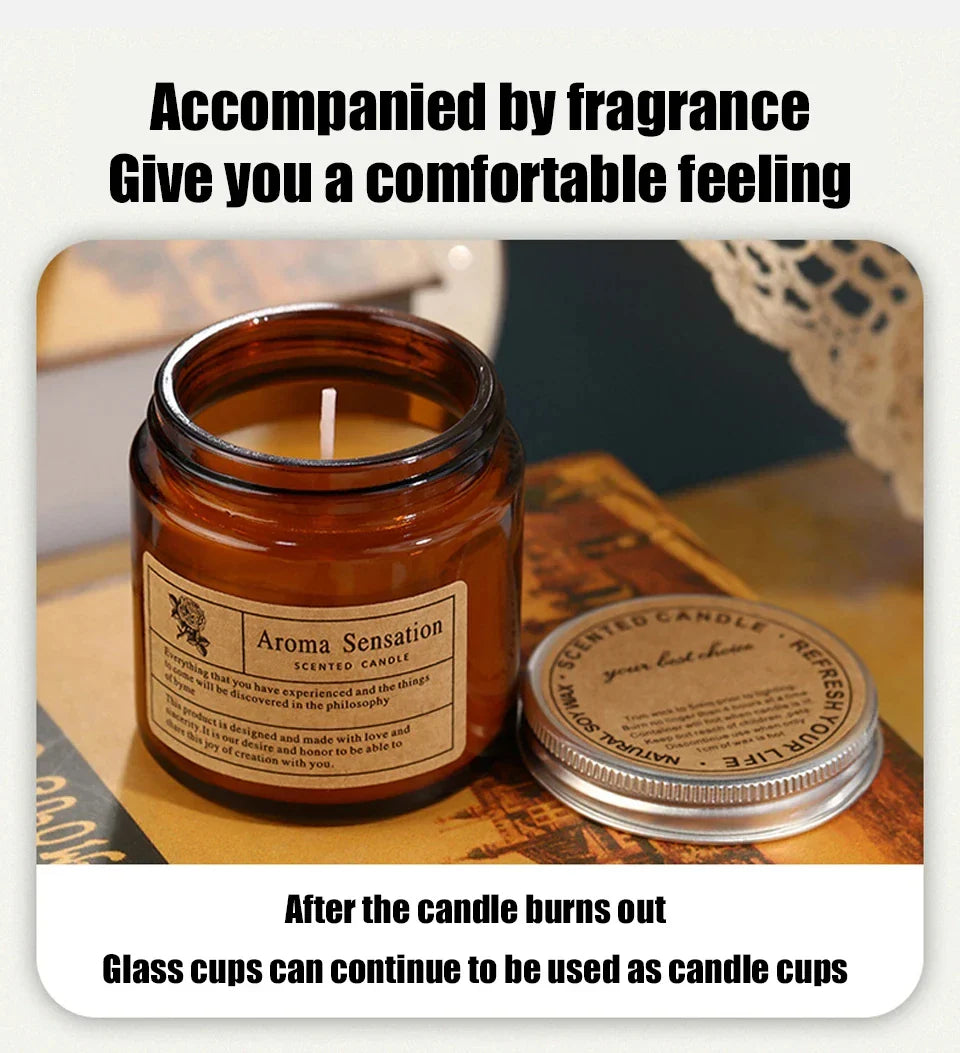 Scented Candles Smokeless Soy Candle Essential Oil Aromatic Candle Luxury Decoration Candle Wedding Gifts Party Home Decoration Lootquake LLC