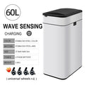 Smart Trash Can 20L 30 40 50 60 Liters Wastebasket Large Kitchen Garbage Cube Home Automatic Stainless Steel Garbage Bin Dustbin Lootquake LLC
