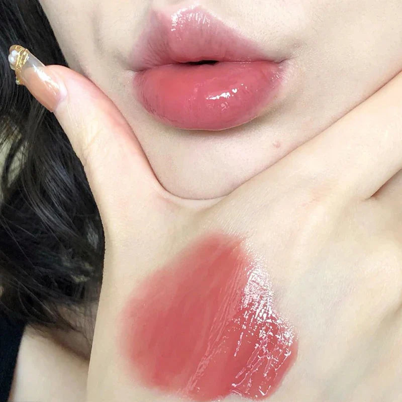 TATIBEAUTY Lip Jelly Essence Hydrating Lipstick Lip Gloss Lip Gloss Mirror Lip Gloss Lipstick Tender Pink Student Makeup Lootquake LLC