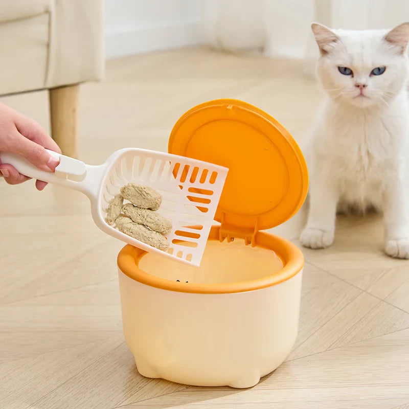 1pc Mini Trash Bin, Small Garbage Can For Desk, Food Waste Bin，Pet cat litter cleaning box，Portable trash can in car Lootquake LLC