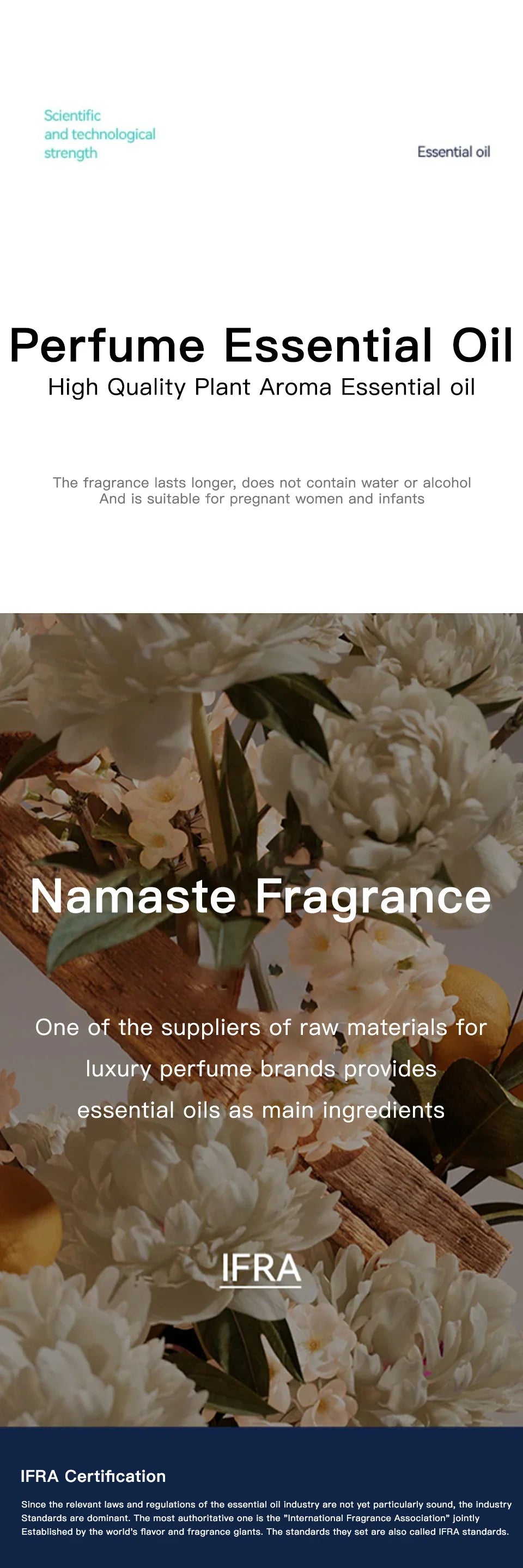 Namste 100ML Lavender Jasmine White Tea Sandalwood  Essential Oils For Humidifier Diffuser Perfume Home Fragrance  Air Freshener Lootquake LLC