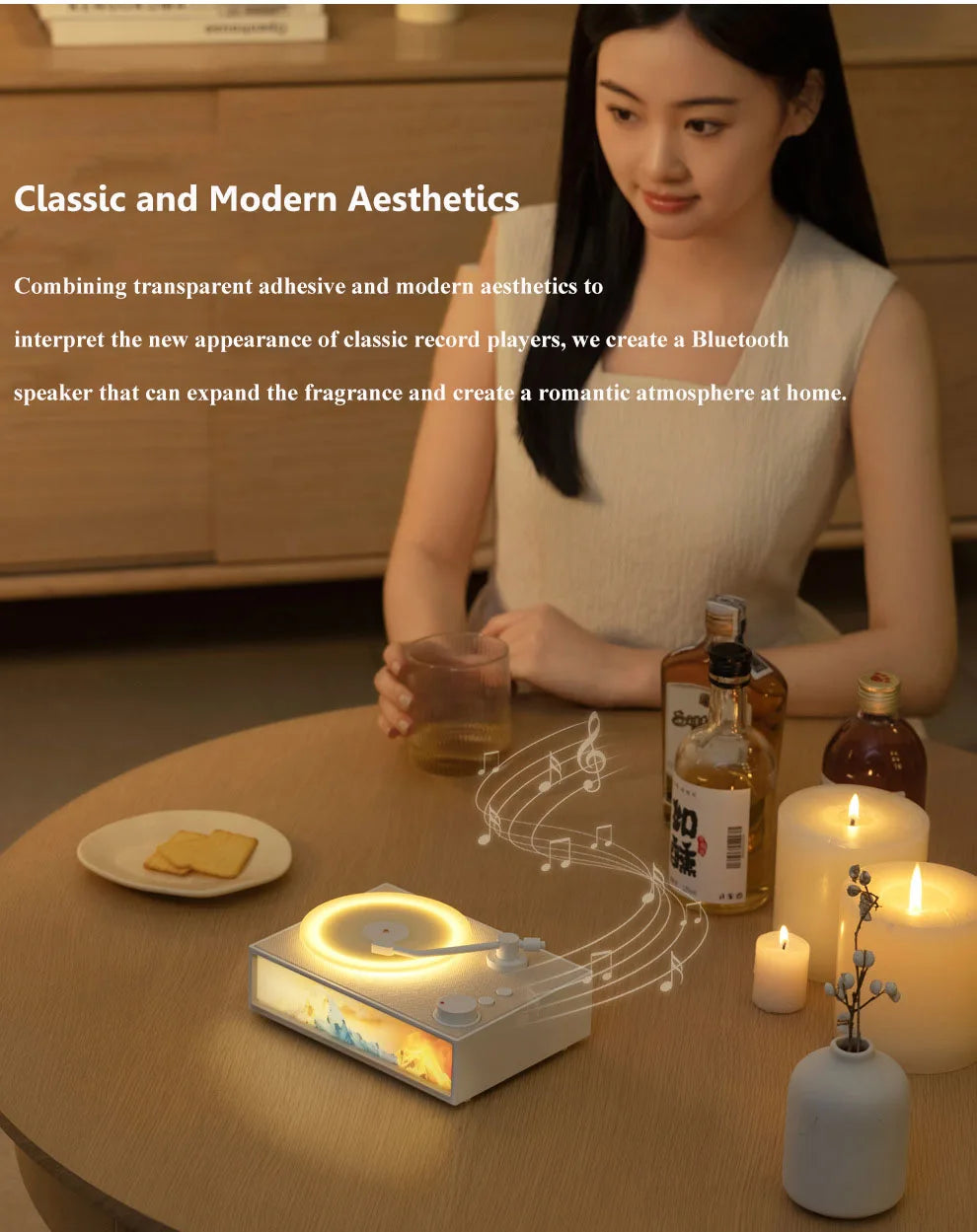 Wireless Vintage Bluetooth Speaker Portable Aromatherapy Atmosphere Light Painting Surround Sound MP3 Music Player Long Enduranc Lootquake LLC