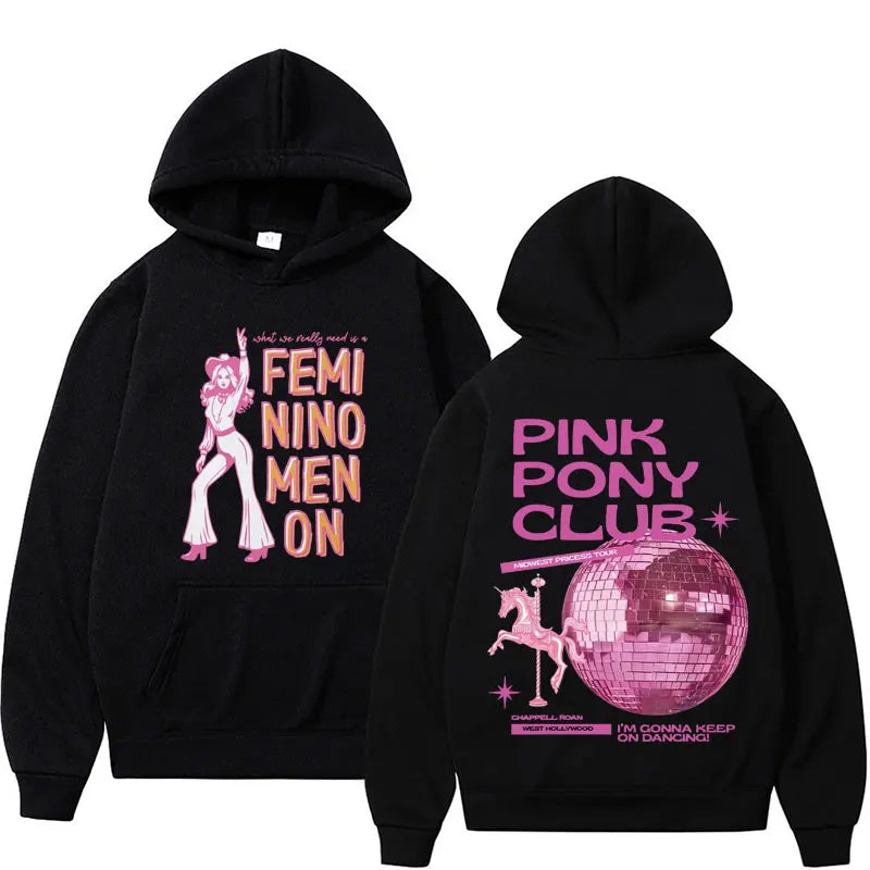 Chappell Roan Midwest Princess Tour Women Hoodie Print Pullover Hooded Rapper Hip Hop Singer Fleece Men Sweatshirt Gift for Fans