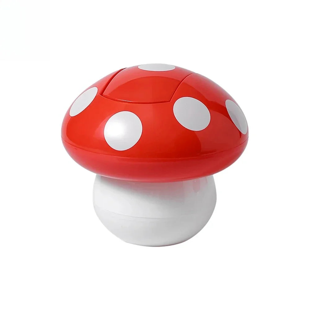 Mini Household Accessories Cute Garbage Can Waste Bin with Lid Detachable Collect Rubbish Red Mushroom Table Desk Binwastebaske