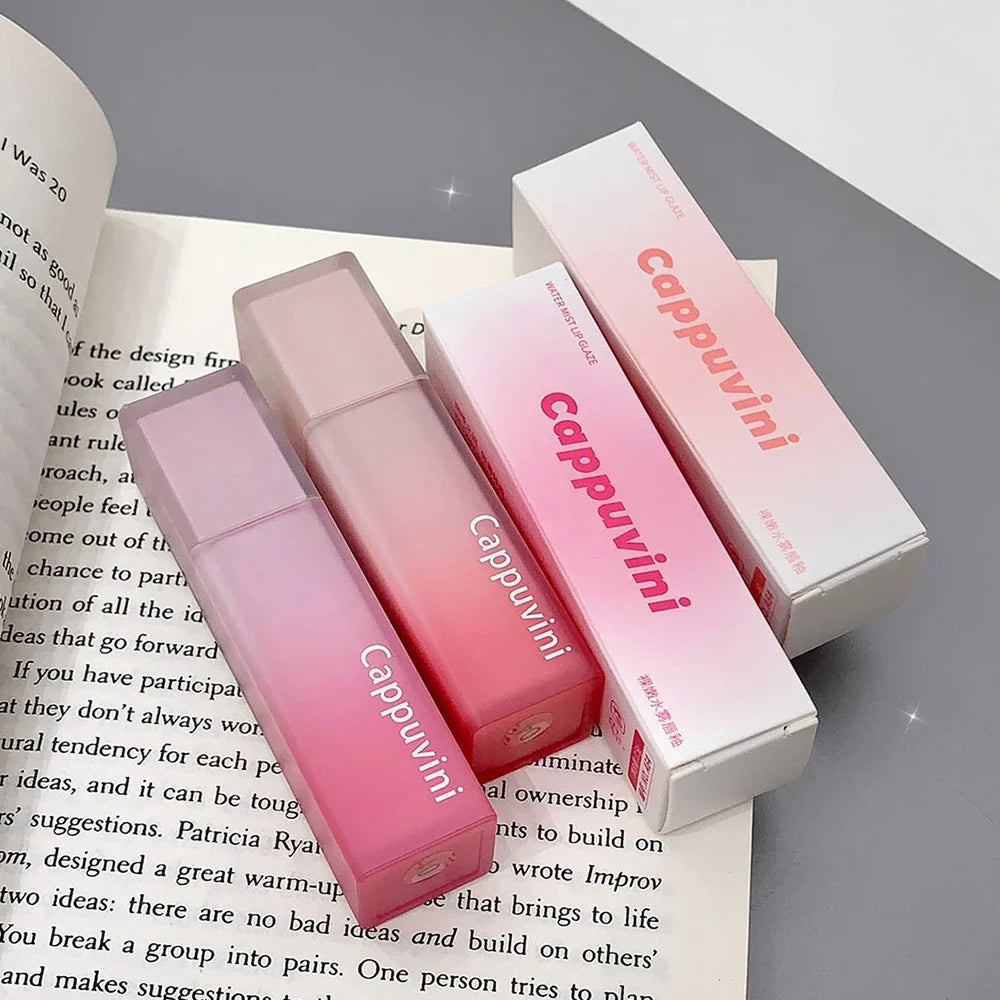 Cappuvini Nude Water Mist Lip Glaze Matte Velvet White Lip Gloss Long-lasting Lipstick Lootquake LLC