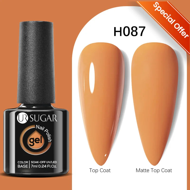 UR SUGAR Blue Color Rubber Base Gel Nail Polish Gold Glitter Base Gel Top Coat Soak Off UV LED Gel Nail Art Varnish Manicure Lootquake LLC