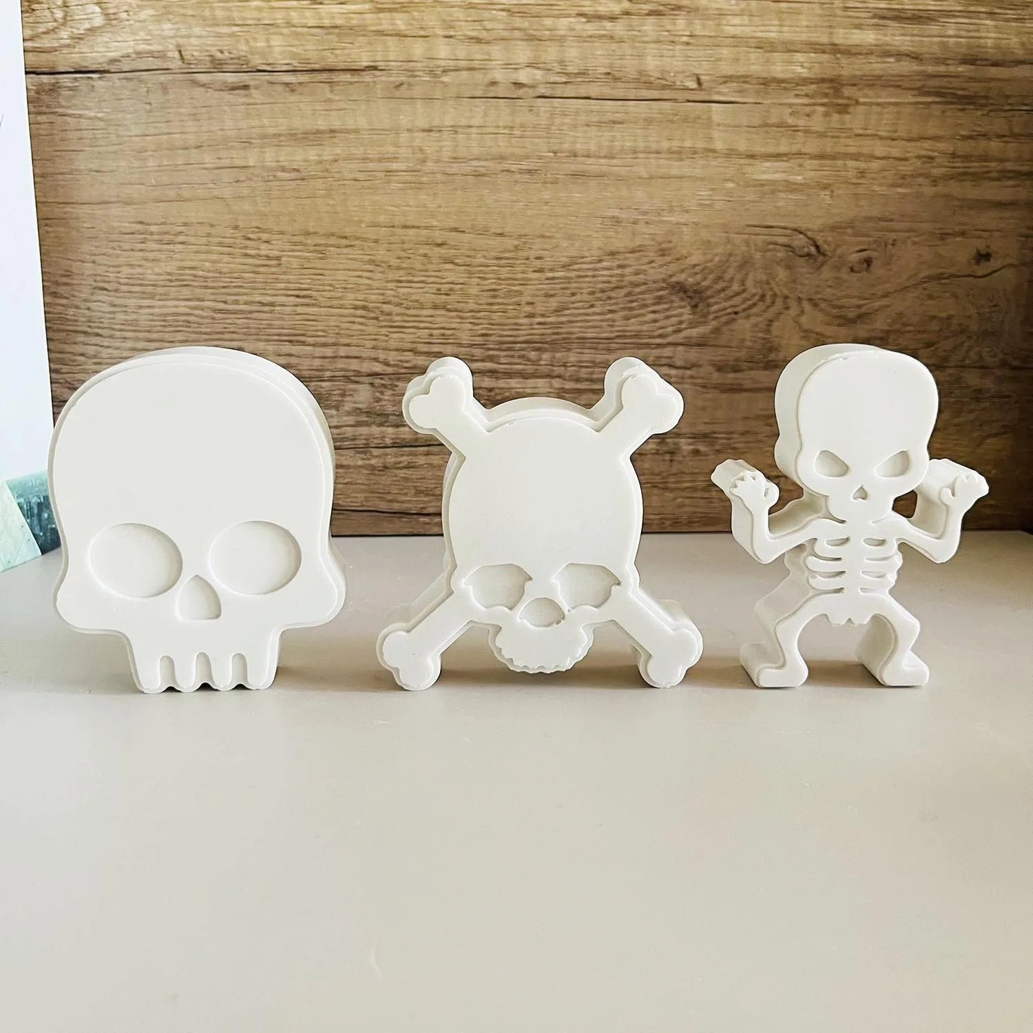 Halloween Decoration Diy Mold Skeleton Bat Mask Jack Ghost Silicone Mould Car Aromatherapy Plaster Doll Pinch Molds Lootquake LLC