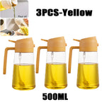 200/300/500ml Oil Spray Bottle BBQ Cooking Olive Oil Sprayer Plastic Baking Oil