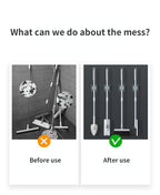 2/4PCS Home Storage Rack Bathroom Suction Hanging Pipe Traceless Hooks Wall Mounted Mop Organizer Holder Waterproof Broom Hanger Lootquake LLC