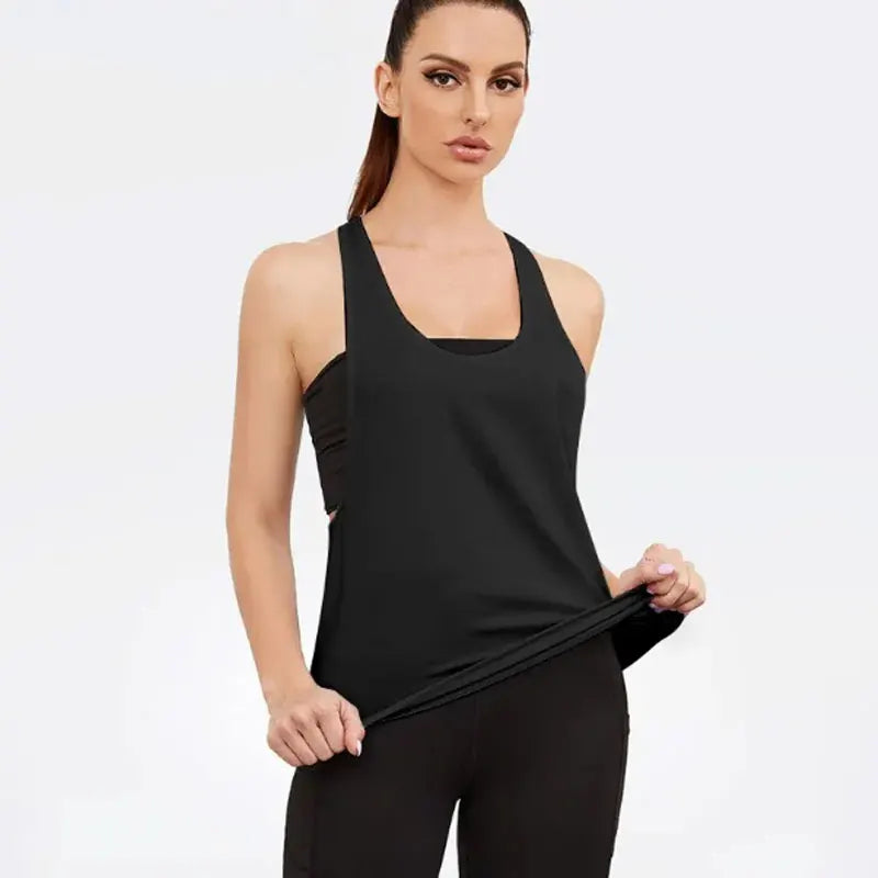 Women's Quick Dry T-Shaped Sports Vest THRIXINE