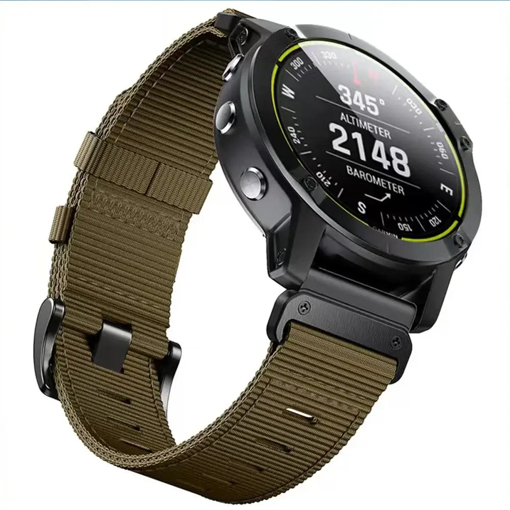 Garmin Tactical Nylon Strap - Durable QuickFit Band - SJB-DIAMOND ELITES