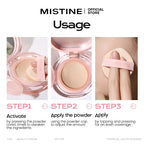 Mistine Foundtion Air Cushion with Natural Dewy Finish Makeup Moisturize Nourish Powdered Cream for Combination Skin 13g 1pc Lootquake LLC