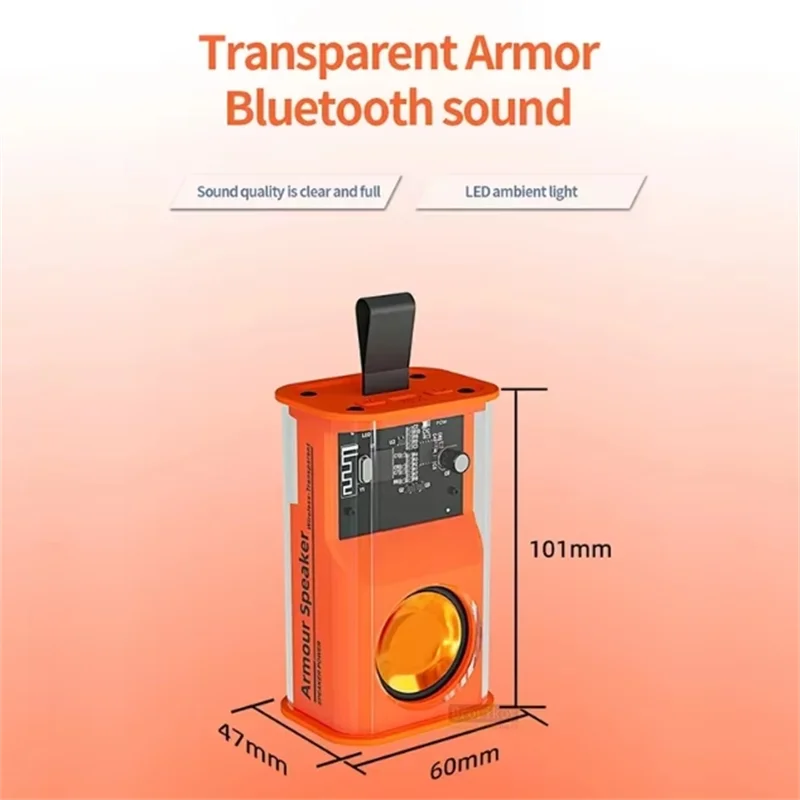 Bluetooth Speaker K08 LED Flashing Soundbar Portable Outdoor Indoor Subwoofer Loudspeaker Support TF Card FM Radio Waterproof Lootquake LLC