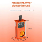 Bluetooth Speaker K08 LED Flashing Soundbar Portable Outdoor Indoor Subwoofer Loudspeaker Support TF Card FM Radio Waterproof Lootquake LLC
