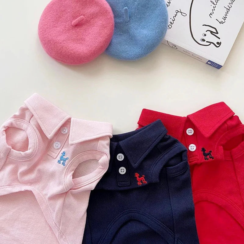 New Pet Dog Polo Shirt Dog Cool Clothes Soft Breathable Yorkie Chihuahua Puppy Clothes Dog Vest for Small Medium Dogs Costumes Lootquake LLC