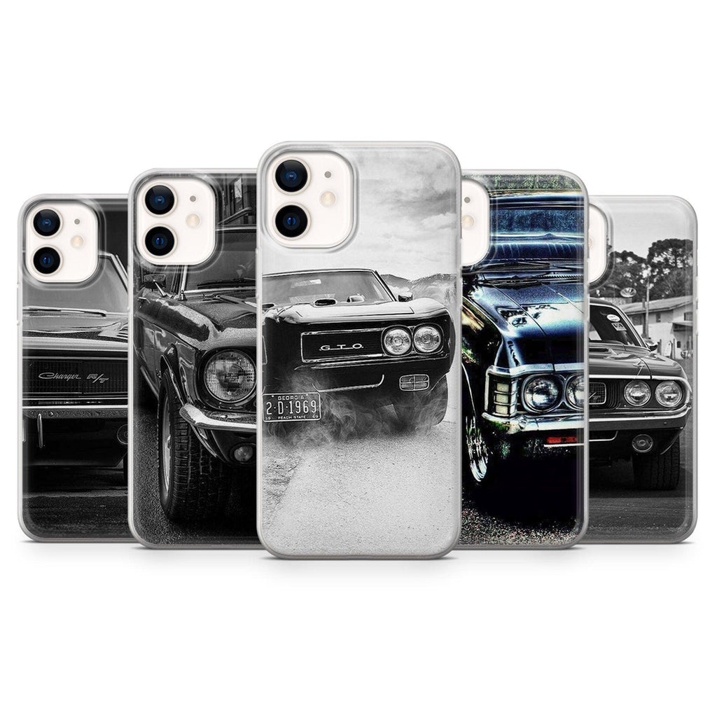 American Cars Phone Case For Iphone 13 12 11 Pro Max Mini Xs X Xr 8 7 Plus 6s 6 Se 2020 Transparent Cover Shockproof Scratch Resistant Phone Case Stevvex
