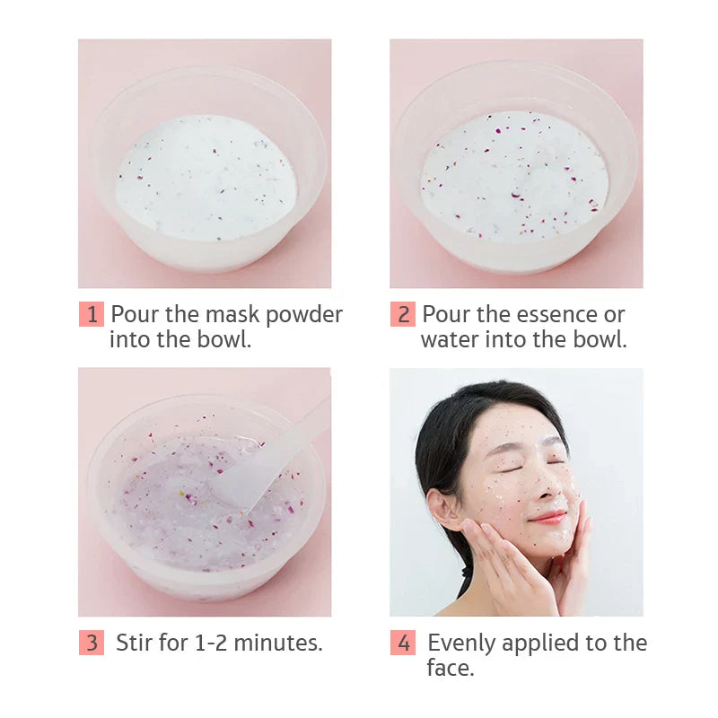 Moisturizing Salon SPA Soft Hydro Jelly Mask Powder Face Skin Care Whitening Rose Collagen Peel Off DIY Rubber Facial Jellymask Lootquake LLC