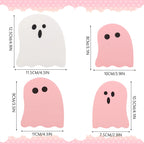 4PCS Wooden Desktop Ornaments Halloween Decoration Creative Funny Ghosts Halloween Party Home Decor Statue Gift Lootquake LLC