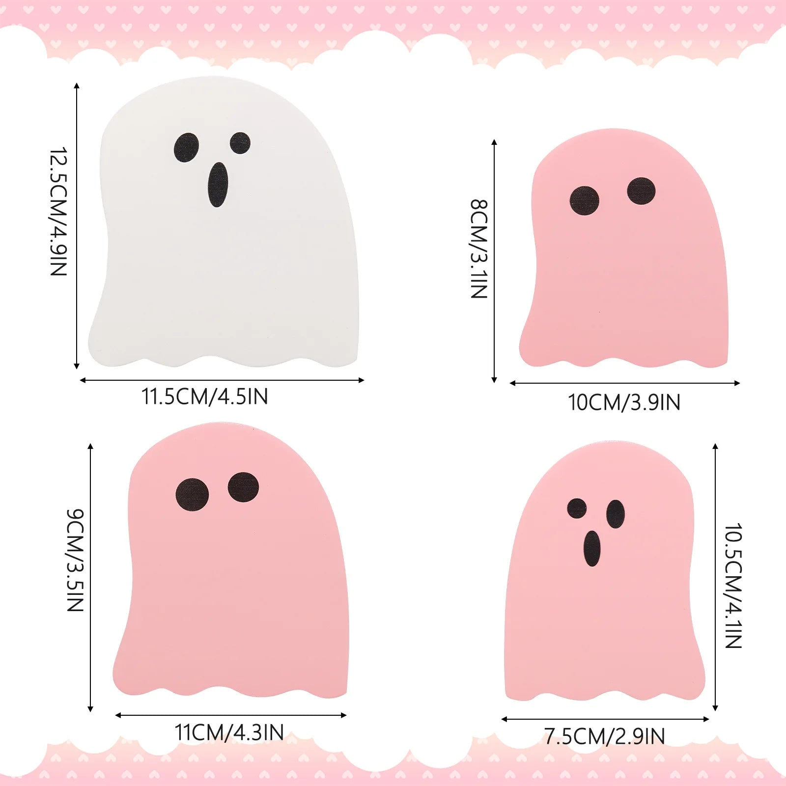 4PCS Wooden Desktop Ornaments Halloween Decoration Creative Funny Ghosts Halloween Party Home Decor Statue Gift Lootquake LLC