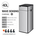 Smart Trash Can 20L 30 40 50 60 Liters Wastebasket Large Kitchen Garbage Cube Home Automatic Stainless Steel Garbage Bin Dustbin Lootquake LLC