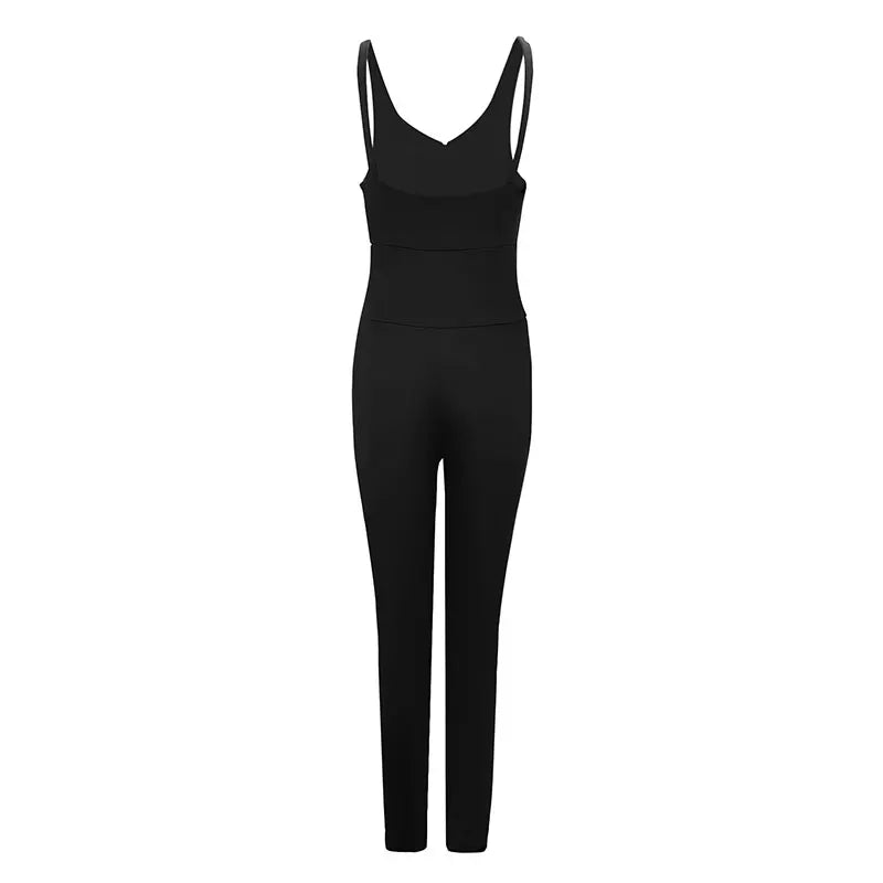 Black Backless Sling Jumpsuits Women Fashion Jumpsuits - SJB-DIAMOND ELITES