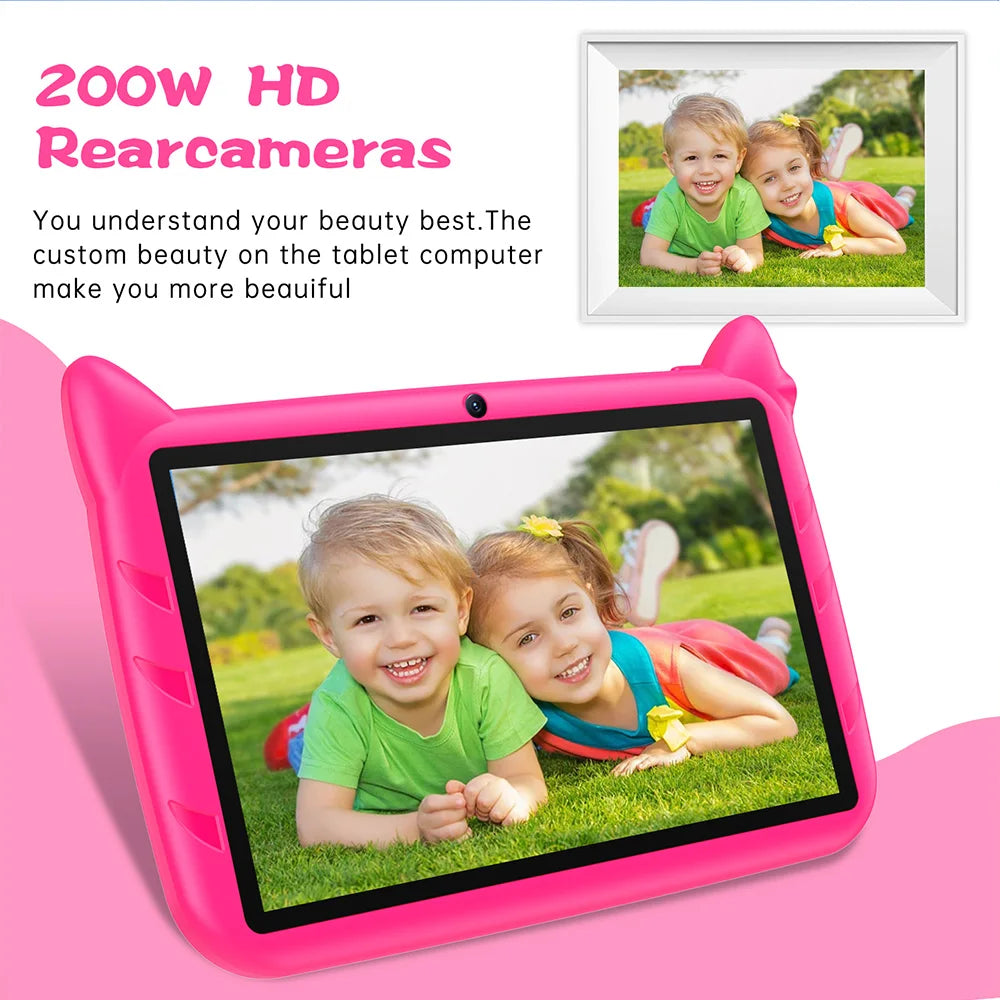 7 Inch Kids Tablets Children's Gifts Learning Education Android Tablet PC Quad Core 4GB RAM 64GB ROM 5G WiFi Bluetooth Cameras Lootquake LLC