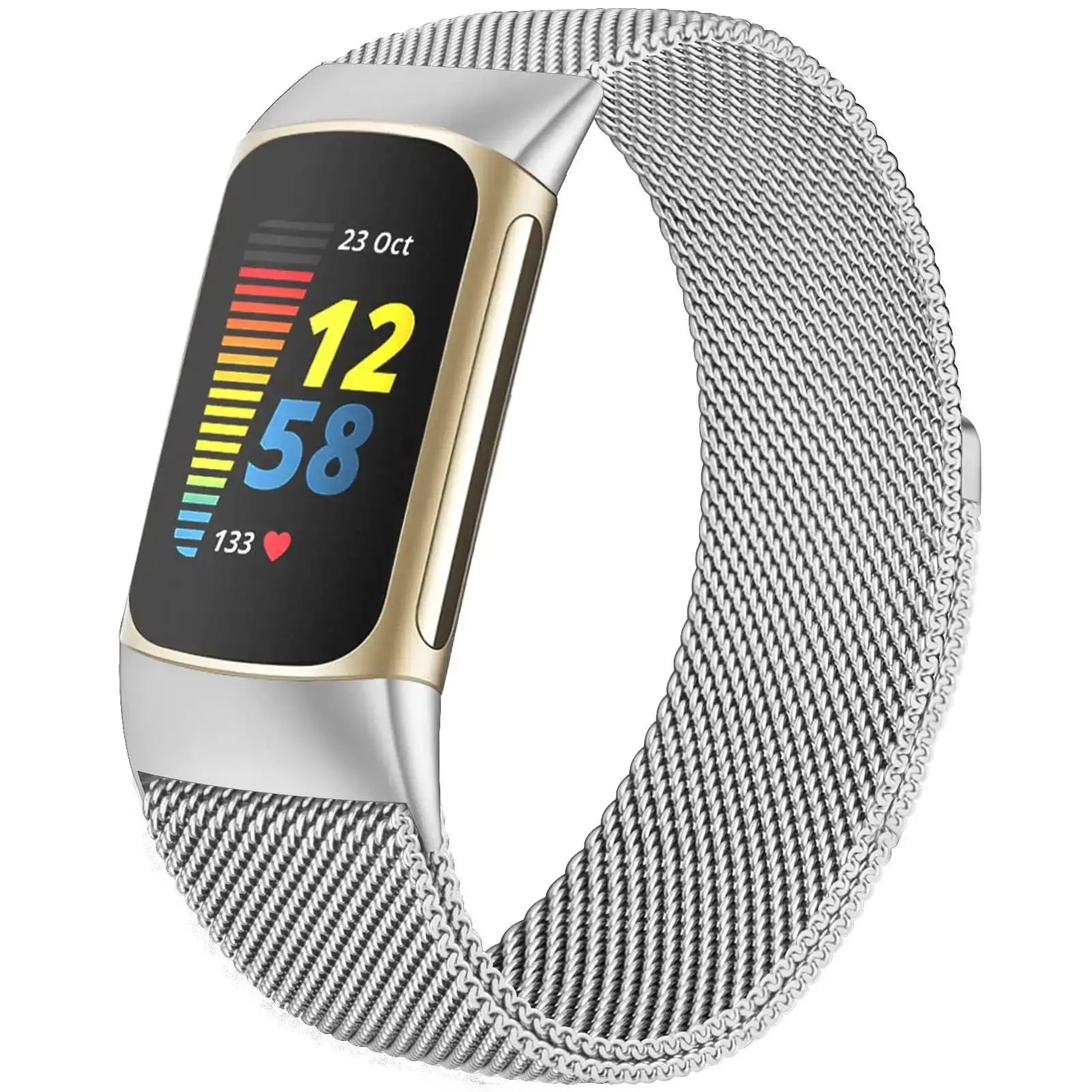 Fitbit Charge 5 6 Stainless Steel Magnetic Band - Stylish Durable - SJB-DIAMOND ELITES