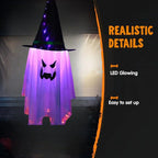 Halloween Hanging Lanterns, Ghost Pumpkin Decoration Outdoor, Hanging Ghost, Front Yard Halloween Decorations Lootquake LLC
