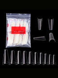 500Pcs False Nail Art Tips French Natural Transparent Coffin False Nails Tips Acrylic Uv Gel Nail Polish Manicure Lootquake LLC