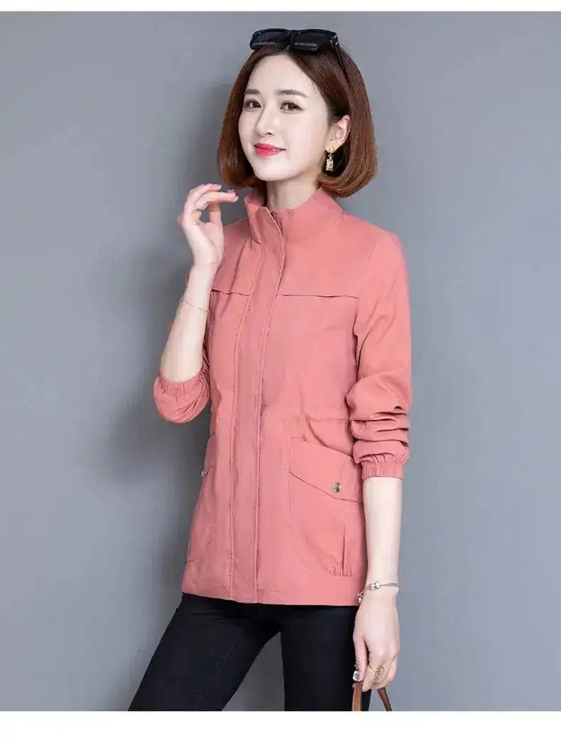 2023 New Spring Women's Jackets Causal Windbreaker Famale Thin Basic Coat Lightweight Jacket Outwear Women Clothing Lootquake LLC
