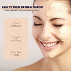 CC Foundation Cream Natural Moisturizing Waterproof Brightening Foundation Concealer Coverage Blemish Oil-control Lasting Makeup