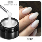 BORN PRETTY 60/30ml Hard Jelly Extension Nail Gel Polish French Nails Nude Pink White Clear Nail Supplies Gel for extension Lootquake LLC
