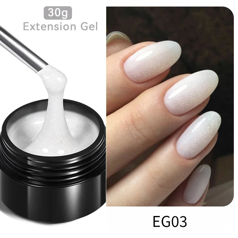 BORN PRETTY 60/30ml Hard Jelly Extension Nail Gel Polish French Nails Nude Pink White Clear Nail Supplies Gel for extension Lootquake LLC