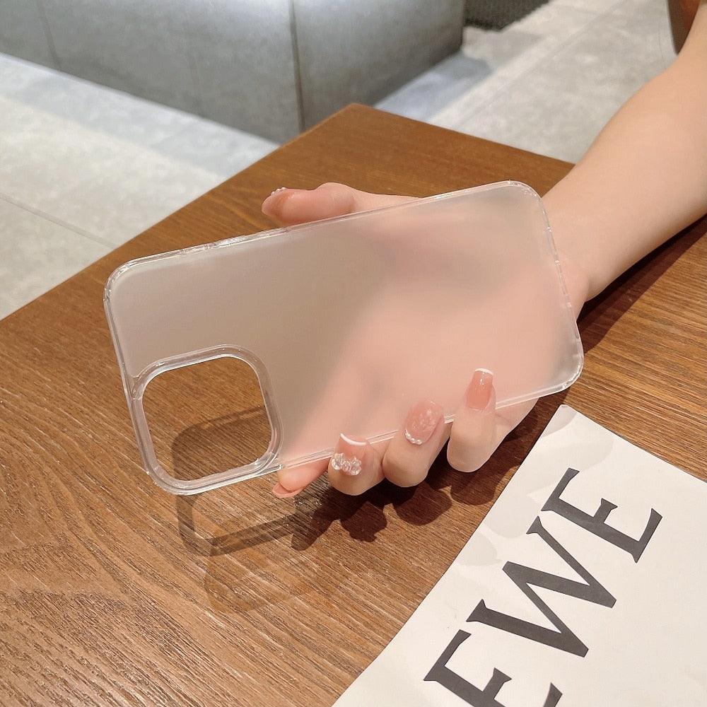 Luxury Transparent Hard iPhone Cover Mobile Case Mobile Cover Smartphone Case Phone Case For iPhone 14 13 12 11 Pro Max Mini X XR XS Soft Shockproof Bumper Back Cover Stevvex