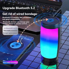 Portable Wireless Bluetooth Speaker 1500MAH RGB LED Light Outdoor Subwoofer Stereo Loudspeaker Household High Volume Shocking Lootquake LLC