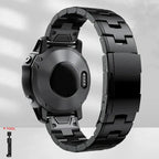 Garmin Steel Band - Modern QuickFit Design Strap BandsCo Straps