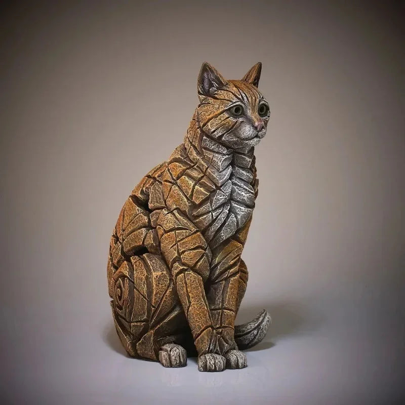 New Home Decor Cat Sculpture Resin Craft Ornament Living Room Decoration Halloween Christmas Handicrafts Ornaments Lootquake LLC